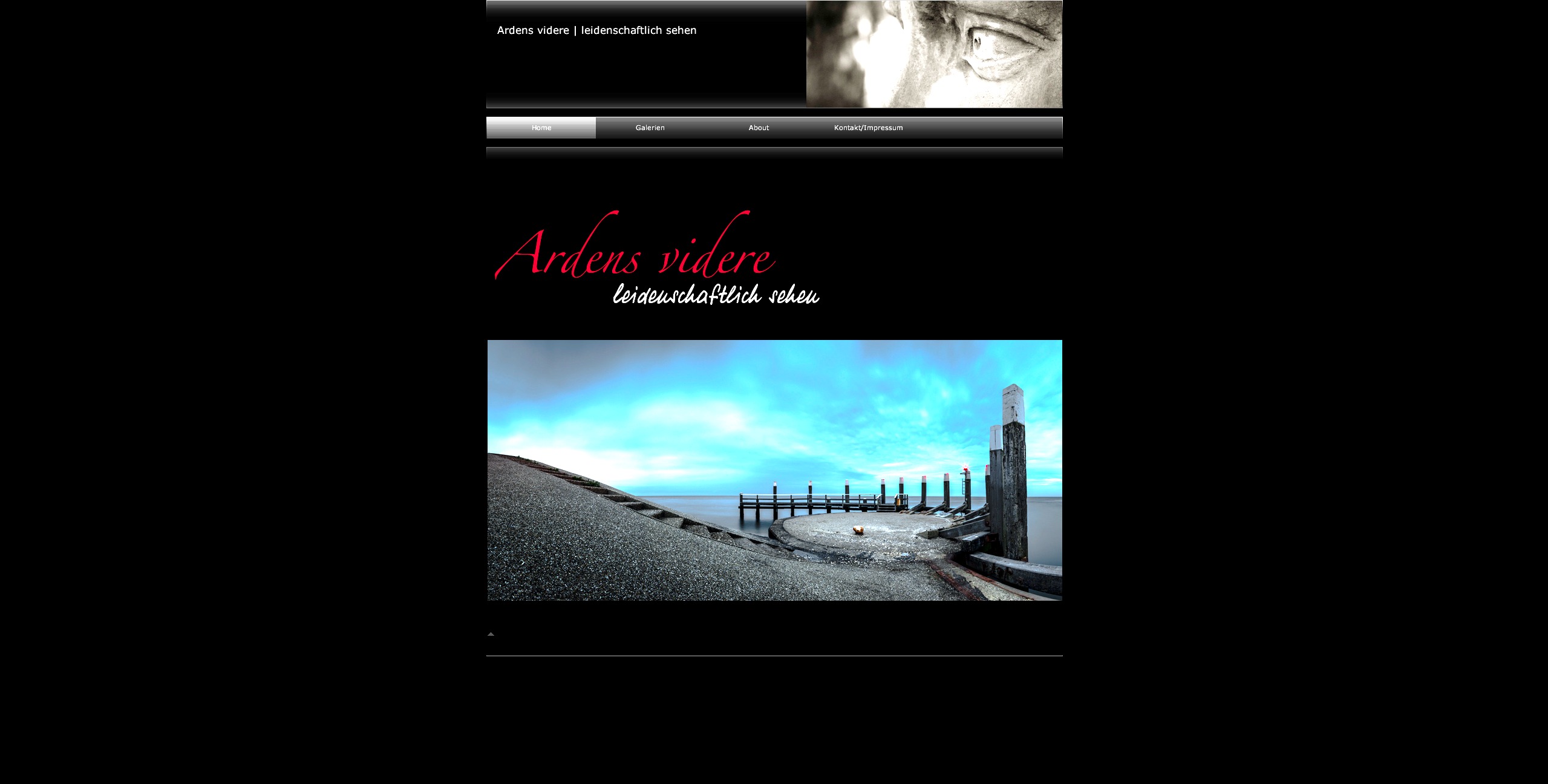 Website vor der Überarbeitung